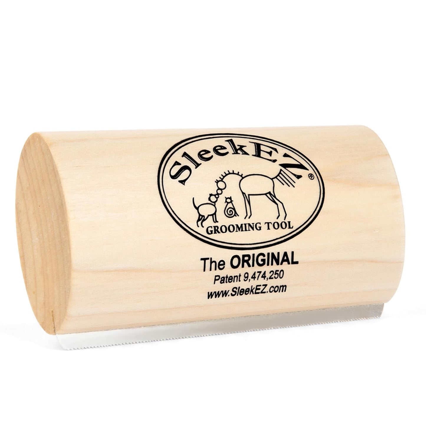 SleekEZ Dog Brush for Shedding & Dog Grooming Supplies | Pet Hair Removal Tool | Great For All Fur Types | For Short, Medium, & Long Hair Pets | Reduces Shedding by 95% | Made in USA | 1 pack | 5 inch