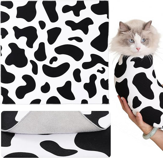 Cat Grooming Wrap Cat Wrap for Cutting Nails, 23.6" Cat Wrap for Grooming, Cat Restraint for Nail Clipping, Multifunctional Swaddle Wrap Pet Tool, Cat Burrito Wrap