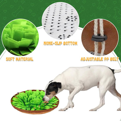 Snuffle Mat for Dogs Cats, Interactive Pet Non Slip Sniff Mat for Slow Eating Cognitive Puzzle Feeder for Enrichment Mental Stimulation Toys Keeping Boredom Away