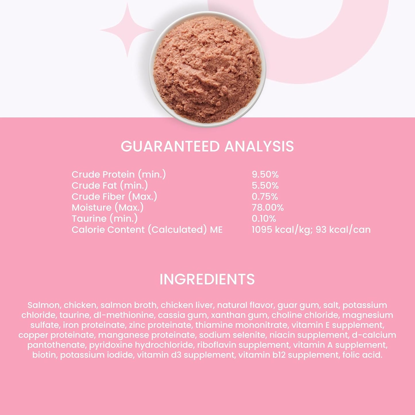 I and love and you Wet Cat Food - Savory Salmon Pâté - Salmon Recipe, Grain Free, Filler Free, 3oz Pack of 24 Cans