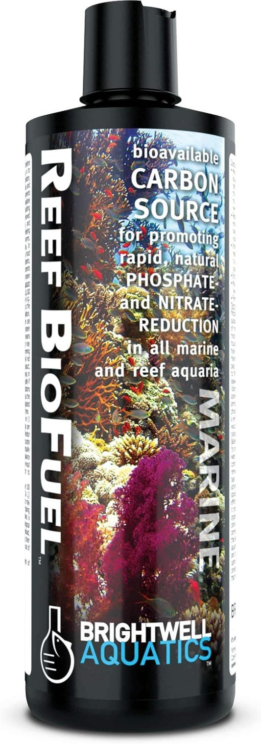 Brightwell Aquatics Reef BioFuel - Organic Carbon Supplement for Marine and Reef Aquariums, Aiding Bacterioplankton Growth That Promotes Rapid Phosphate and Nitrate Reduction, 250 ml