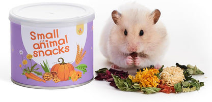 Niteangel Hamster Snack & Treats Toy: - Small Animal Natural Treat Mix for Dwarf Syrian Robo Hamsters Gerbils Mice Lemmings Degus or Other Small-Sized Pets (Vegetable Combo)