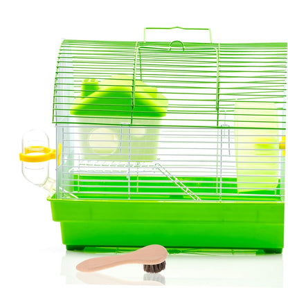 VANZACK 2Pcs Wood Handle Bathing Comb with Soft Bristles for Hamsters Guinea Pigs and Rabbits for Enjoyable Bath and Enhanced Bonding