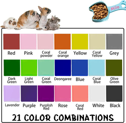 ubjva Personalized Cat Food Scoop Custom Cat Food Measuring Cup with Name Pet Accessories Gifts for Pet Lover