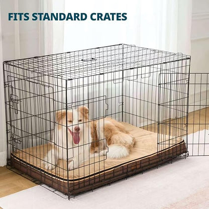 Memory Foam XL Dog Bed - 4” Thick Orthopedic Beds for Extra Large Dogs - Waterproof Dog Bed with Removable Washable Cover & Wrap-Around Zipper - Ultimate Comfort and Easy Maintenance