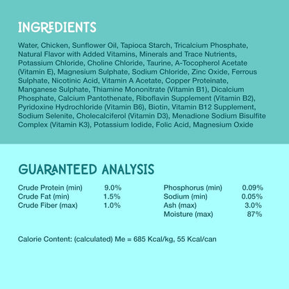 LOVE, NALA - Single Protein Chicken Flaked Wet Cat Food - Hydration Broth, Natural, Grain-Free, Non-GMO, No Gums, No Carrageenan, Human-Grade Chicken, Added Vitamins & Minerals - 2.8 oz, 12 Cans