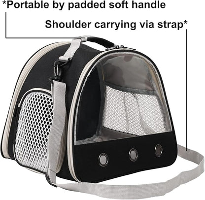 Bearded Dragon Travel Carrier,Lizards Carrier, Small Animal Travel Carrier for Sugar Glider Hedgehog Rat Parrot Bird Guinea Pig, Portable Guinea Pig Travel Bag for 2