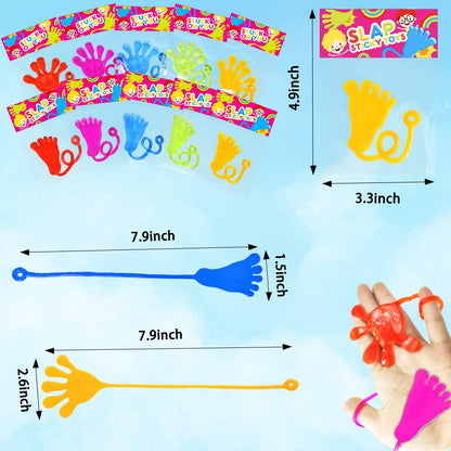 Party Favors Goodie Bag Stocking Stuffer Fillers for Kids (30 PCS), Christmas Large Sticky Hands & Feet for Birthday Pinata, Classroom Students Treats Prizes Supplies Toy Gift for Toddlers Boys Girls