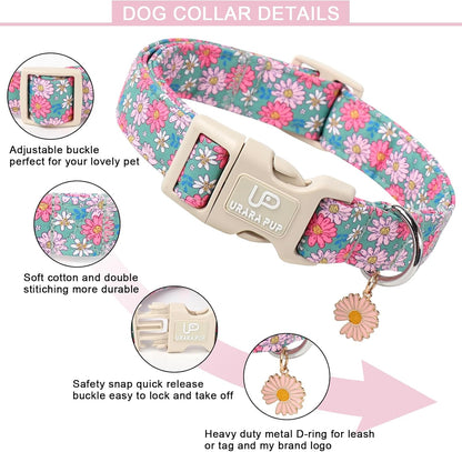 4th of July Dog Collar–American Flag Dog Collars,Patriotic Stars & Baseball Pet Collar with Quick Release,Adjustable for Small/Medium Dogs