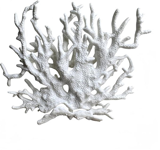 Fish Tank Decorations,Aquarium Corals Decoration, Aquarium Ornaments, Fish Tank Coral, Aquarium Corals Decoration, Fish Decorations for Aquarium (White, Medium)