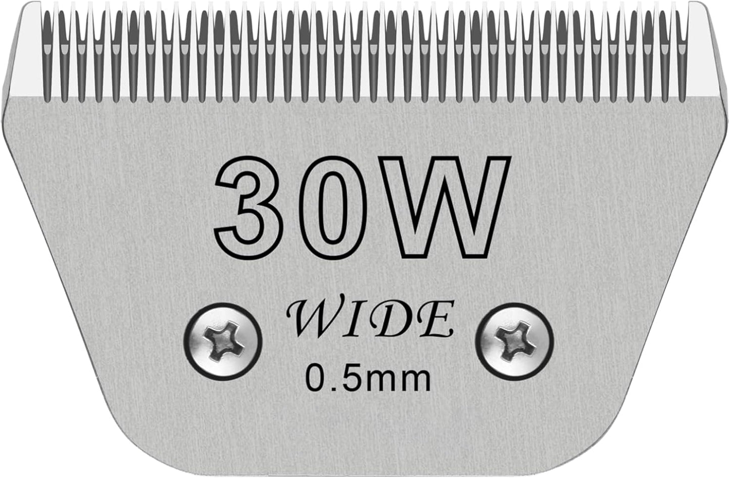 30W Dog Grooming Clipper Replacement Blades, Compatible with Ainds, Oster A5, Wahl Km10 and Other Series Clippers, Blade Size-30W Cut Length 1/50"(0.5mm)