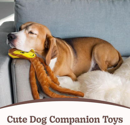 SHARLOVY No Stuffing Dog Toys 5 Pack, Crinkle Interactive Dogs Toy for Boredom, Puppy Toys for Teething to Keep Them Busy, Cute Squeaky Dogs Toy for Small, Medium, and Large Breed