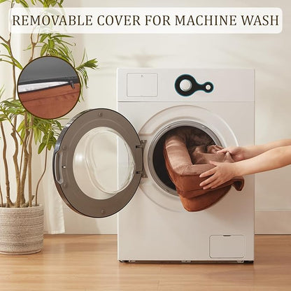 Bedfolks Orthopedic Dog Bed Extra Small, Waterproof Dog Sofa Bed for Small Dogs & Cats, Egg Foam Pet Couch Bed with Removable Washable Cover and Nonslip Bottom, Brown