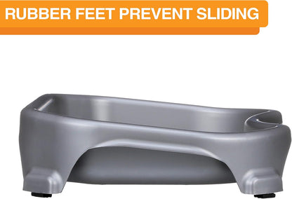 Neater Pet Brands Large Capacity Cat Bowls, Water Bowl for Cats, Reptiles, Chickens, Birds, & Small Animals, Cat Food Bowl (6 Cups), Indoor or Outdoor Water Trough & Feeder, Gunmetal Grey