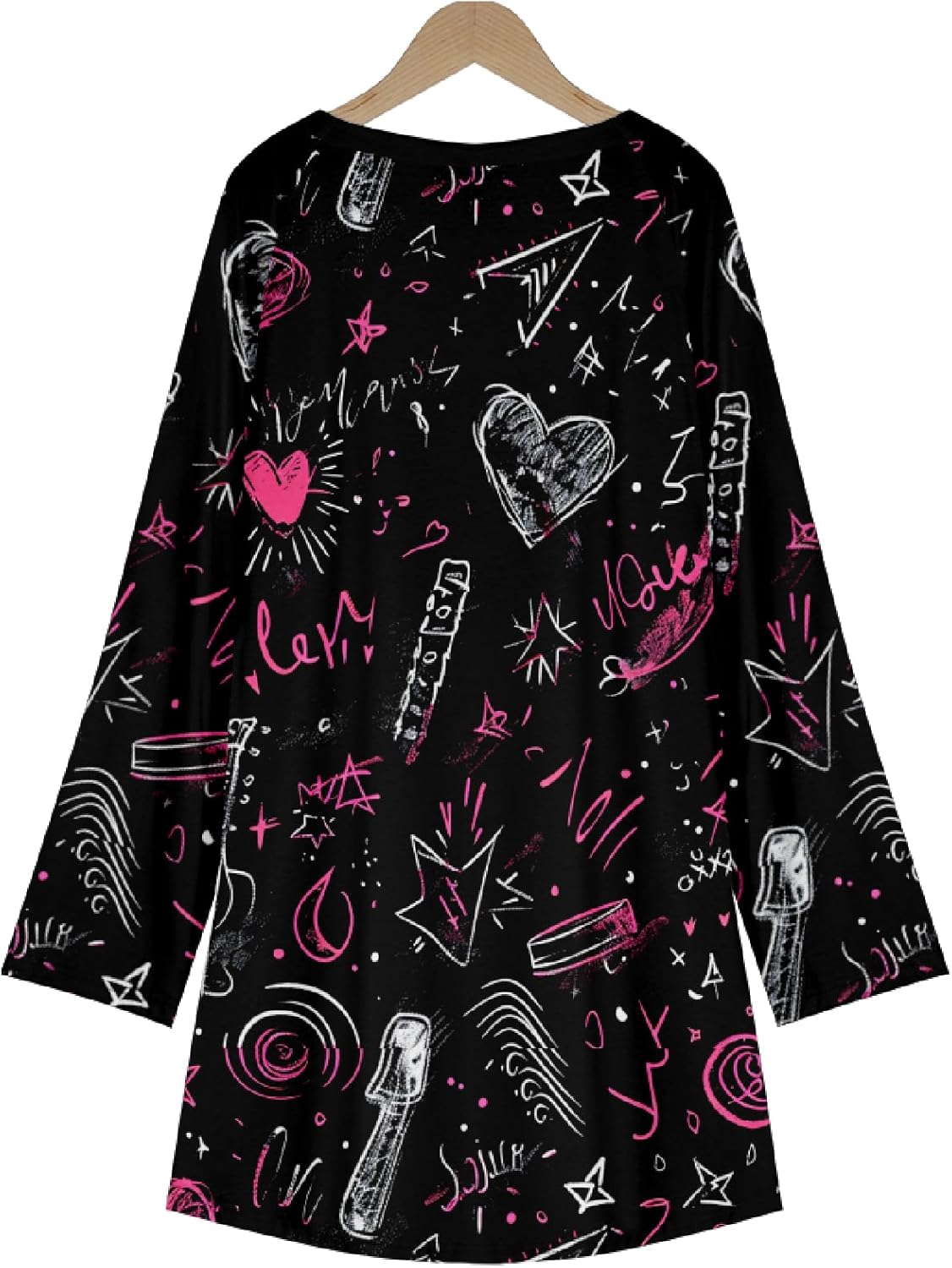 MARSVOVO Women Novelty Graphic Plus Size Sweater Crewneck Long Sleeve Cute Printed Loose Fit Casual Fall Sweaters Top