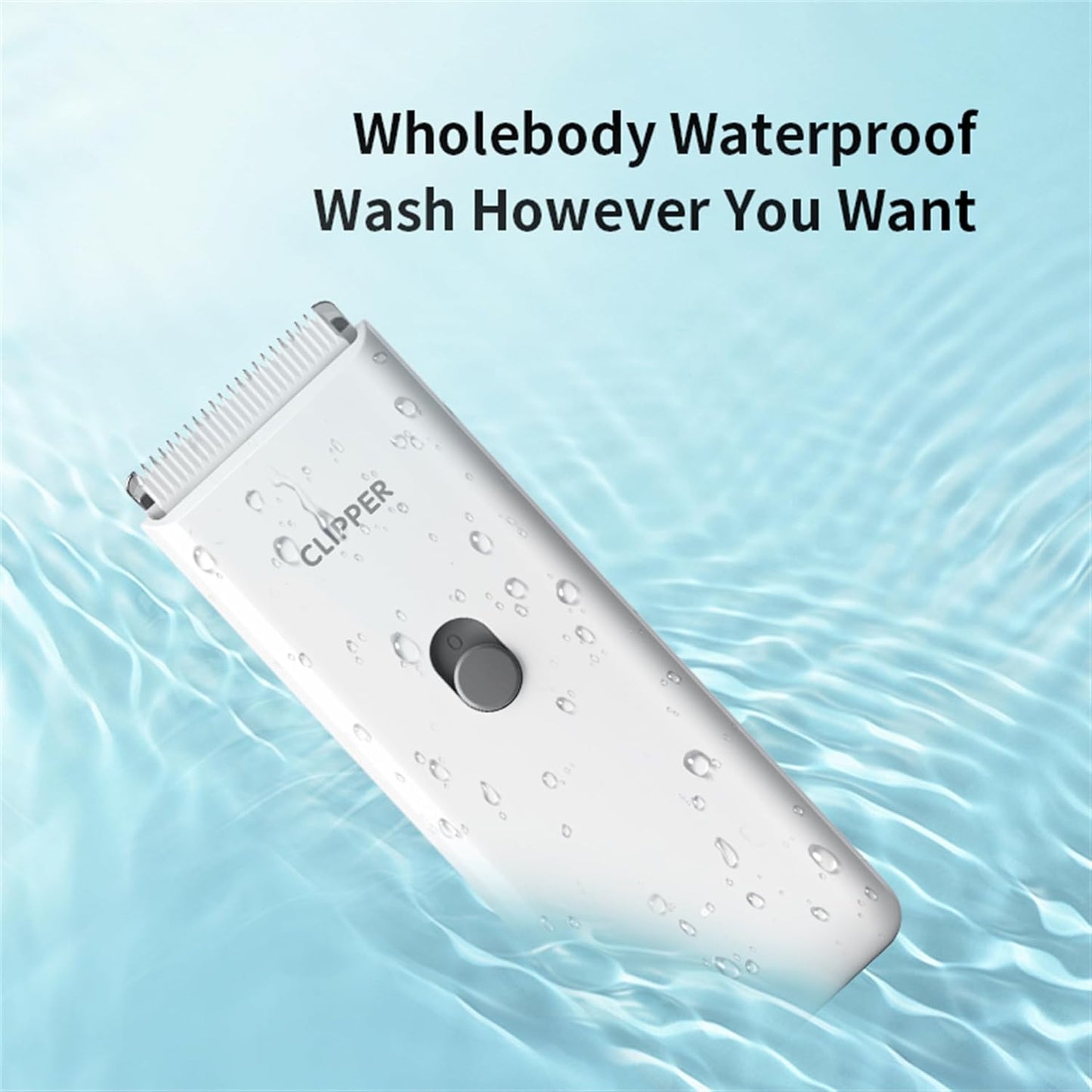 Handy Dog Cat Clippers - Professional Cordless Grooming Tools - Low Noise Pet Hair Trimmer Kit, AP005, White