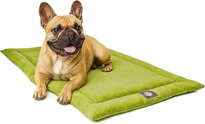 Majestic Pet Orthopedic Memory Foam Dog Crate Mat - Plush Pet Bed Pad for Crates & Kennels | USA Crafted | 30"x21" Villa Apple