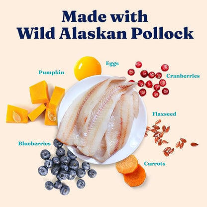 Solid Gold High Protein Dry Cat Food - Grain Free & Gluten Free Alaskan Pollock Cat Dry Food w/Probiotics for Gut Health & Digestion - High Fiber & Omega 3 - Low Carb Superfood Kibble - All Ages -3LB