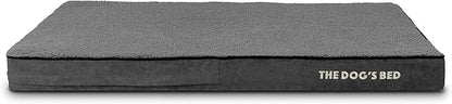 The Dog’s Bed Orthopedic Memory Foam Dog Bed, XL Grey Plush, Pain Relief for Arthritis, Hip & Elbow Dysplasia, Post Surgery, Lameness, Supportive, Calming, Waterproof Washable Cover