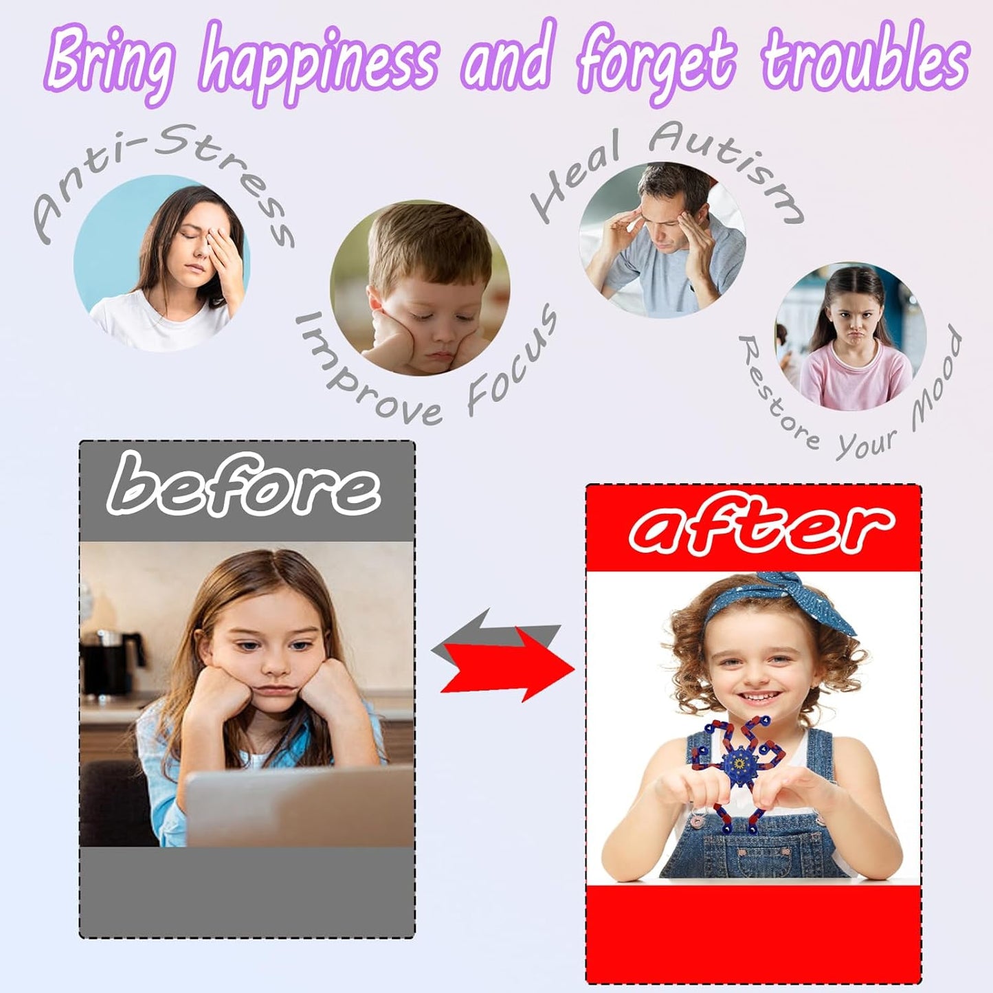 20 Pcs Fidget Spinner Toys Party Favors Easter Basket Goodie Bag Stuffers Funny Gifts for Kids Adults,Transformable Robot Fingertip Stress Relief Gyro Sensory Toys,Treasure Box Toy Prizes Supplies