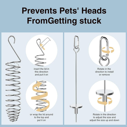 GFZ Rat Foraging Toy - Hanging Chew Slow Feeder Enrichment Interactive toys in hamster cages for Small Pets Like Rabbits, Birds, Guinea Pigs - Easy to Install (2PCS, Small)