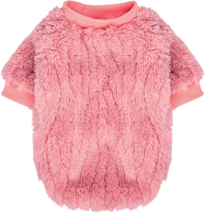 FabriCastle Dog Sweater, 3-Pack Dog Clothes & Coat, Pet Jacket for Small or Medium Dogs Boy or Girl, Soft and Warm Cat Sweaters Doggy Apparel Costumes Christmas (Lavender,Pink,Butter Yellow, Medium)