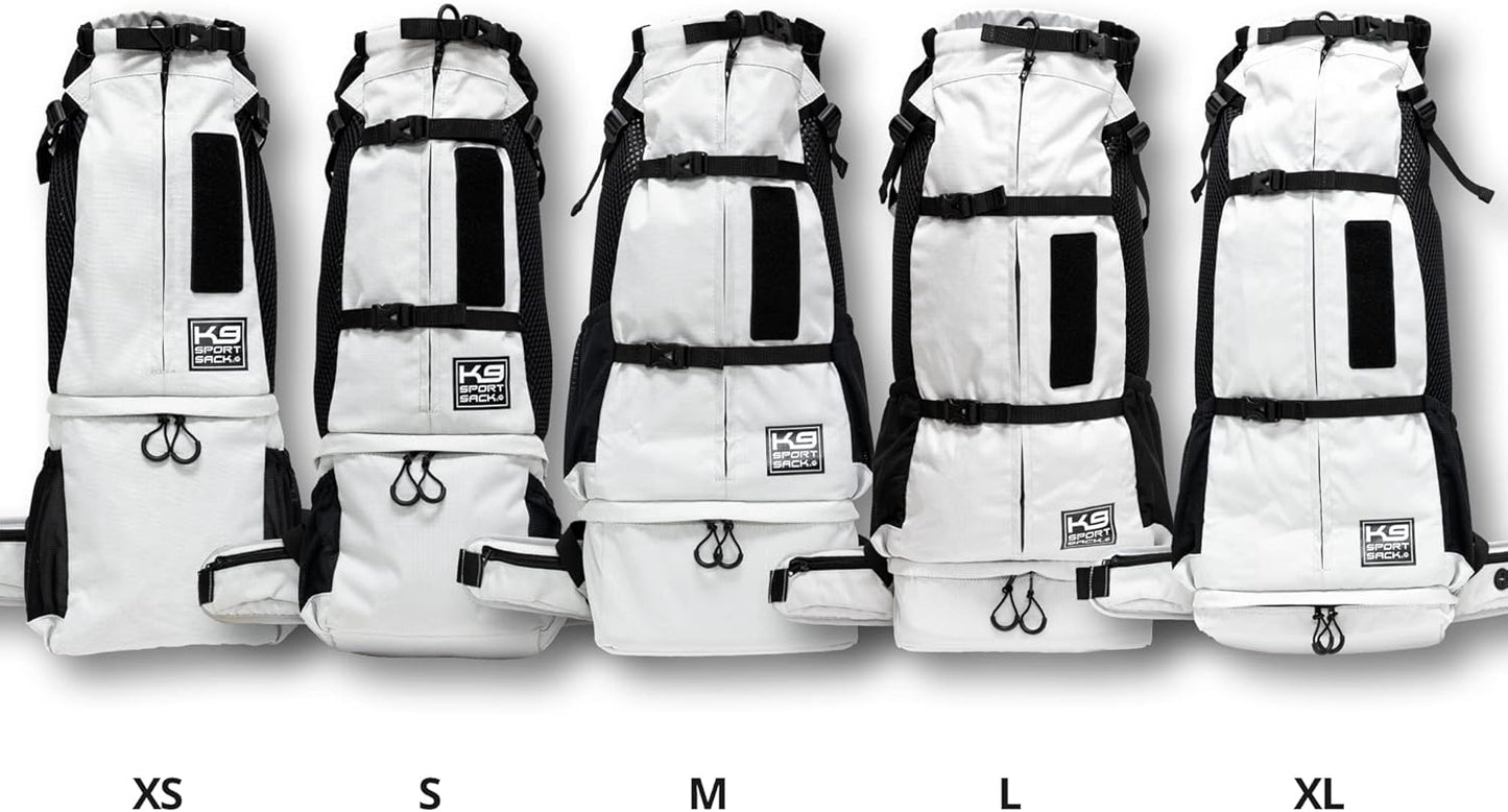 K9 Sport Sack Knavigate - X-Large, Lunar Rock - Ideal for Dogs with 23-25” Back Length - Adjustable, Backpack-Style Carrier with Internal Frame & Padded Hip Belt