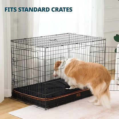 Memory Foam XL Dog Bed - 4” Thick Orthopedic Beds for Extra Large Dogs - Waterproof Dog Bed with Removable Washable Cover & Wrap-Around Zipper - Ultimate Comfort and Easy Maintenance