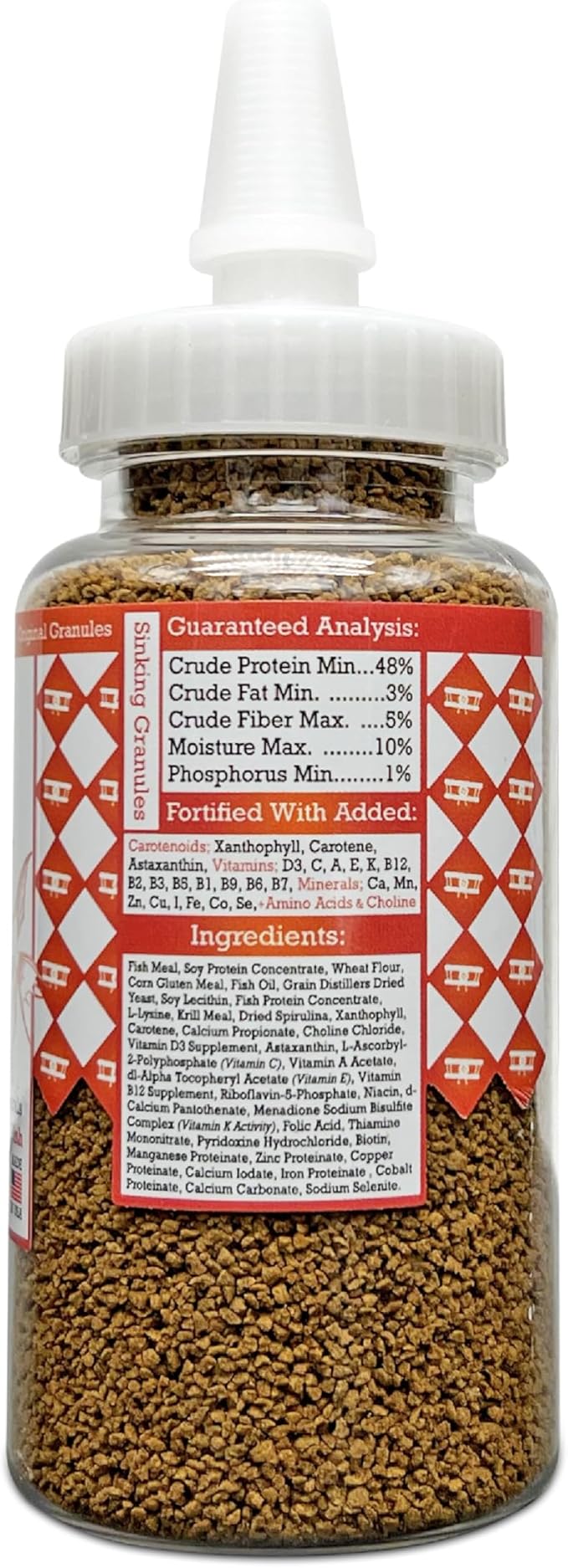 Community Fish Food Granules 3.17 oz, High Protein Slow Sinking Original Size Granules