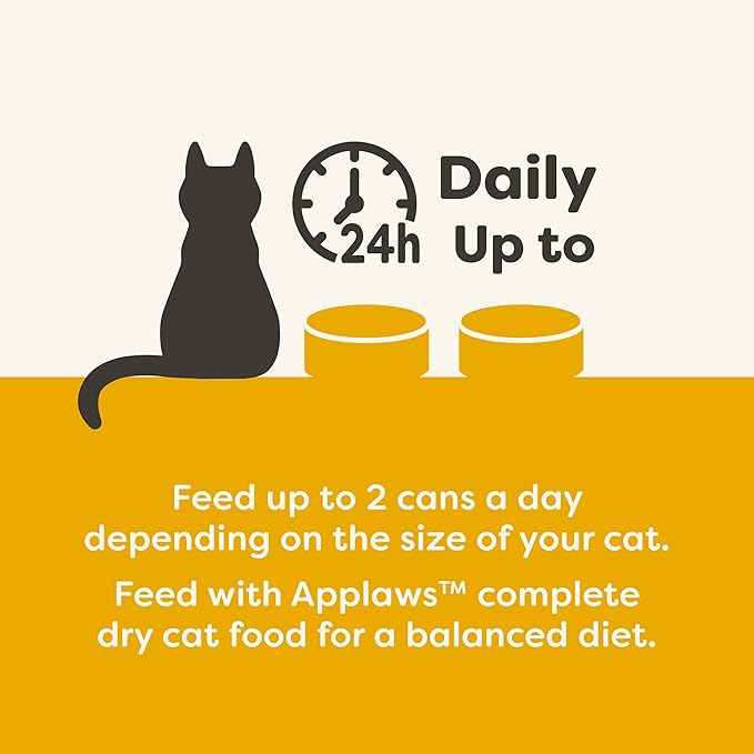 Applaws Natural Wet Canned Cat Food, Limited and Natural Ingredients, High Protein with No Artificial Additives, Chicken Selection Variety Pack in Broth (24 x 2.47oz Cans)