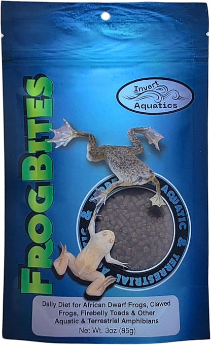 Frog Bites - Moist Pellet Sinking Diet for Frogs & Small Amphibians (3 oz (85g))