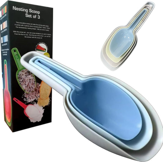 Plastic Scoops for Canisters Pack of 4, Plastic Scoop for Ice Cubes, Flour Scoops Dry Goods Coffee Beans & Cereals