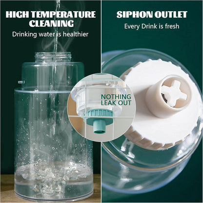 kathson 35oz Hanging Automatic Food Water Dispenser Gravity Pet Auto Feeder Waterer Set for Rabbit Cat Dog Chinchilla Guinea Pig Hedgehog Ferret (Water Dispenser)