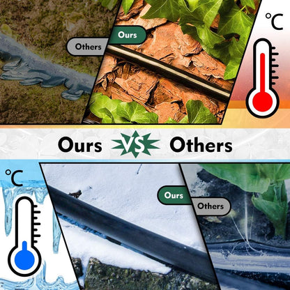 Bonviee 200ft 1/4 inch Drip Irrigation Tubing Blank Distribution Hose Garden Watering Tube Line for Drip Irrigation System