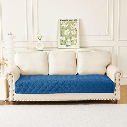 hyha Waterproof Dog Bed Blanket, Soft Pet Blankets, Waterproof Couch Cover for Dogs, Reversible Sofa Covers Washable for Furniture (30x70 Inch, Navy Blue/Blue)