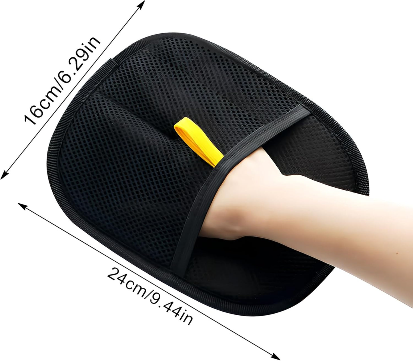 Yomi Pet Hair Remover Glove Electrostatic Double-Sided Grooming Removal Gloves for Cat Dog （2 Pcs