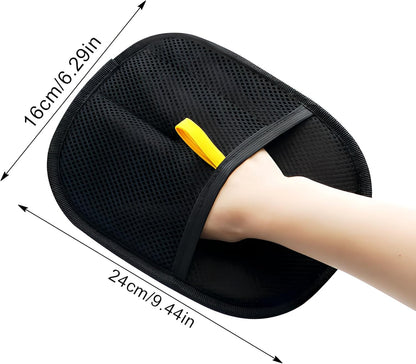 Yomi Pet Hair Remover Glove Electrostatic Double-Sided Grooming Removal Gloves for Cat Dog （2 Pcs