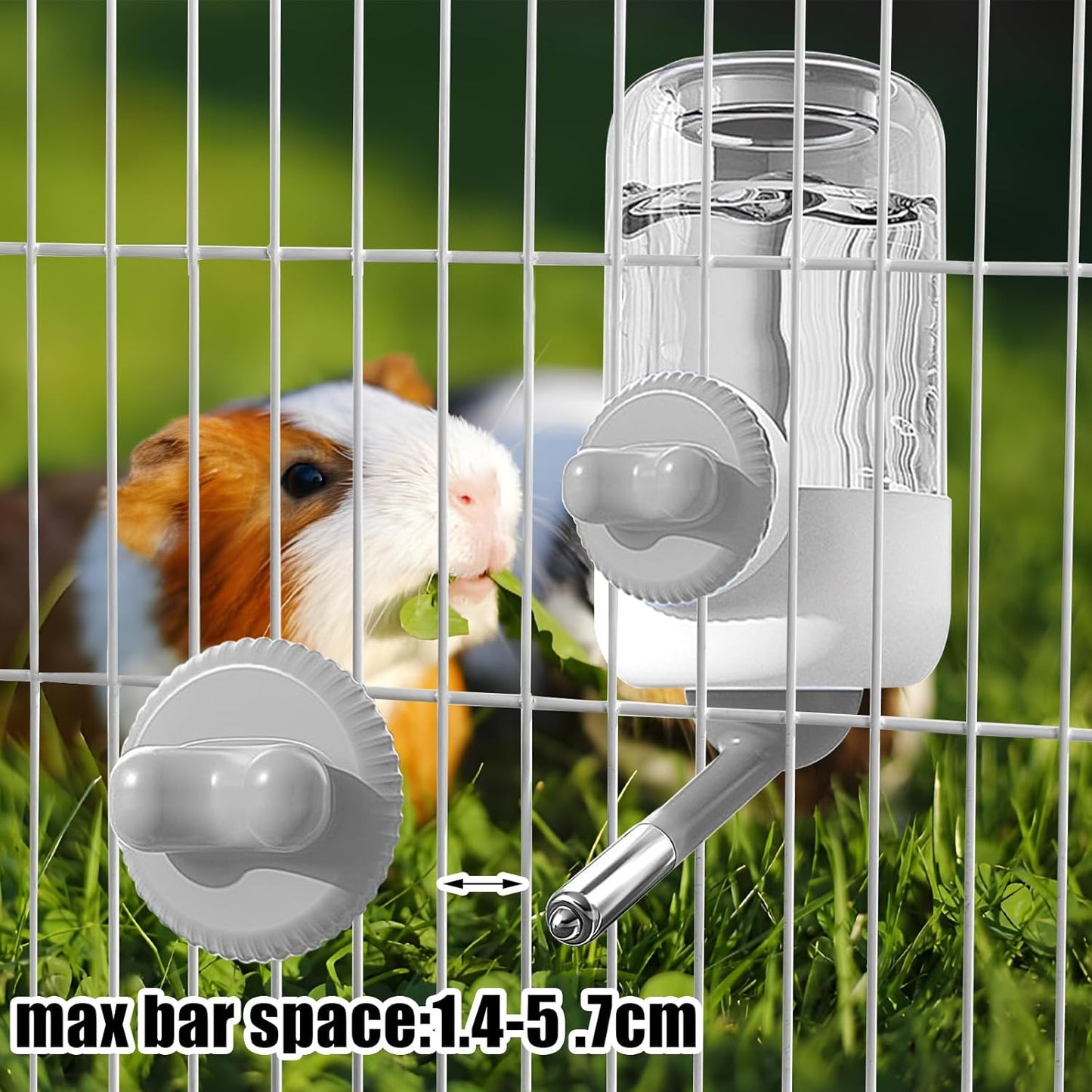 30 OZ Water Bottle for Rabbit,No Drip Rabbit Water Dispenser,Hanging Automatic Water Dispenser for Cage,Ferret Bunny Guinea Pig Water Bowl,Suitable for Small Animal