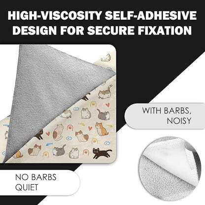 27.6" Cat Grooming Wrap, Self Adhesive Cat Wrap for Cutting Nails, Anti-Escape Calming Cat Swaddle Wrap for Medicine Ear Cleaning, Anti-Scratch Cats Burrito Restraint Blanket, Pet Tool (6-10 lbs)