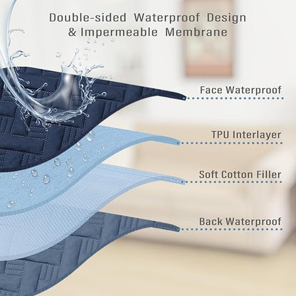 Dog Bed Cover for Pets - Blankets Rug Pads for Couch Protection Waterproof Bed Covers Dog Blanket Furniture Protector Reusable Changing Pad