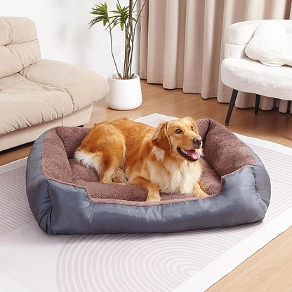 Small Dog Bed, Soft Breathable Dog Bed Machine Washable, Pet Bed with Anti-Slip Bottom