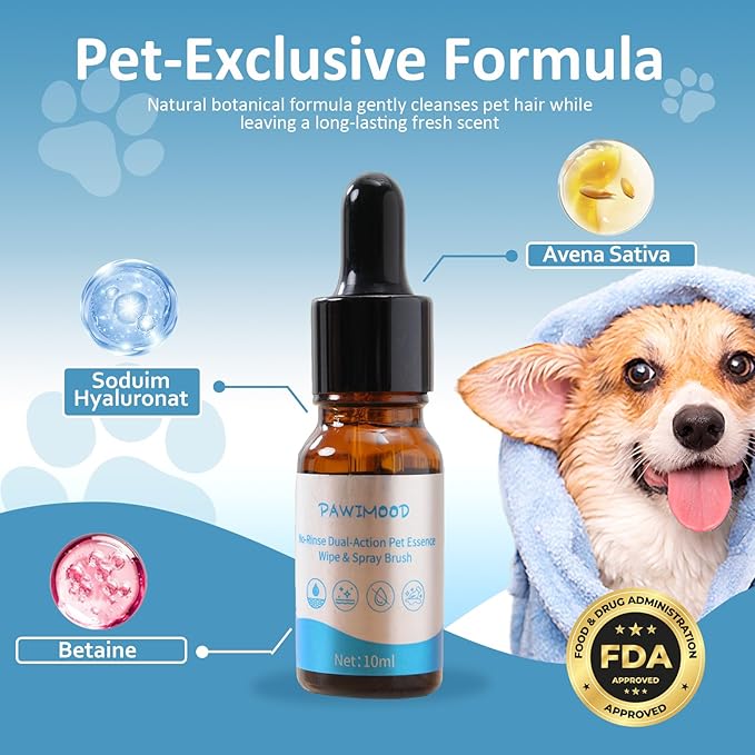 5-in-1 Pet Steam Brush for Dogs & Cats-Self-Cleaning Steam Dog Brush with 3 Swap-in Heads (Grooming, Dematting, Deshedding),Cat Spray Hair Removal Comb,Includes Pet Essence & Storage Case