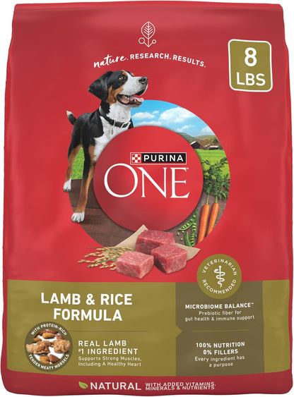 Purina ONE Dry Dog Food Lamb and Rice Formula - 8 lb. Bag