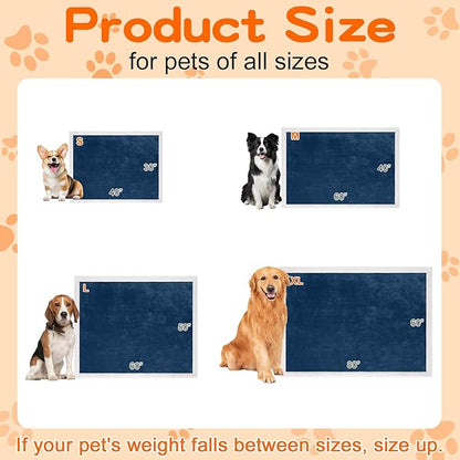 Smiry Waterproof Blanket Throw for Large Dogs, Soft Reversible Dog Blanket for Sofa Couch Bed, Washable Leakproof Sherpa Fleece Furniture Couch Cover Protector(30"x40", Navy/White)