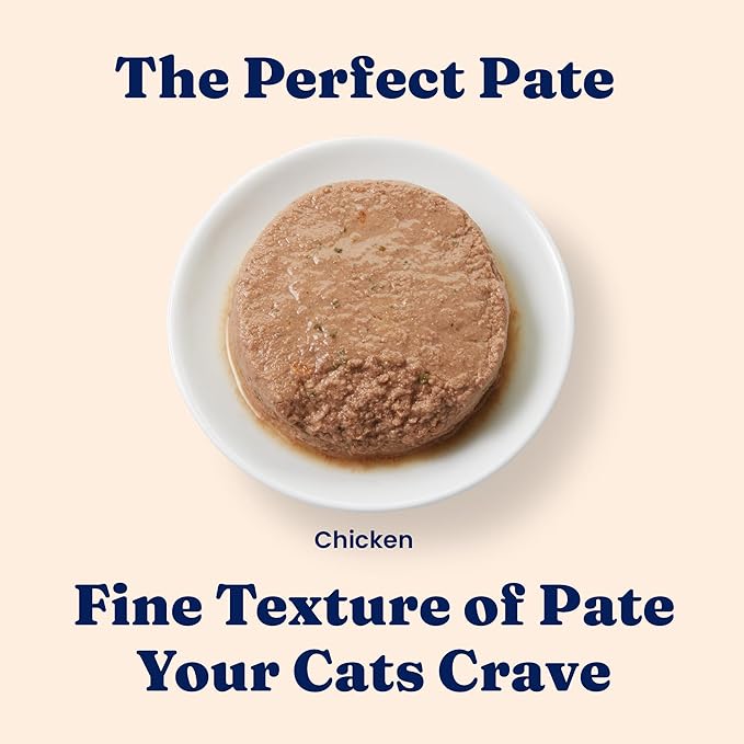 Solid Gold Wet Cat Food Pate for Indoor Cats - Healthy Canned Cat Food Pate w/Real Chicken, Omega Fatty Acids, Vitamins & Minerals - Grain Free & Gluten Free Can Meals for Cats & Kittens - 24ct/3oz