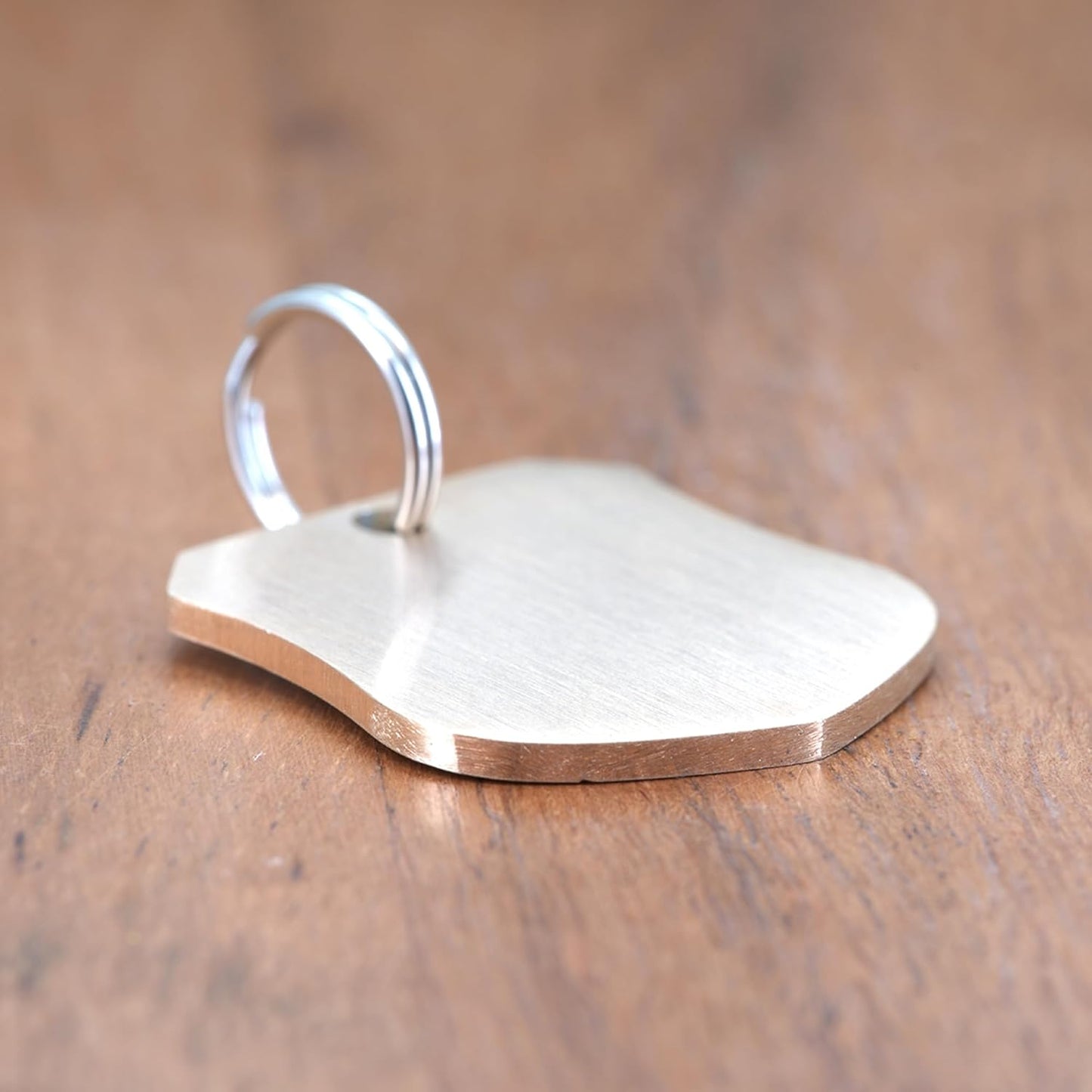 Ultra Joys Cat ID Tag Personalized Pet Tags, Durable Stainless Steel Small Pet Mini Dog Cat Tag Lightweight - Shield Tag in Rose Gold