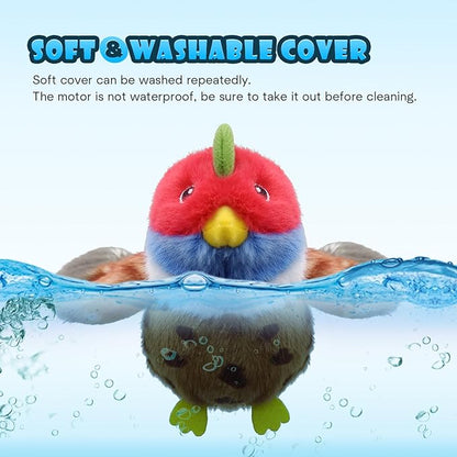 Cat Toys, Flapping Wings Pheasant, No Flying, Chirping Bird Interactive Catnip Toy for Kitten or Small Dogs, Touch Activated, Rechargeable, 3 Modes