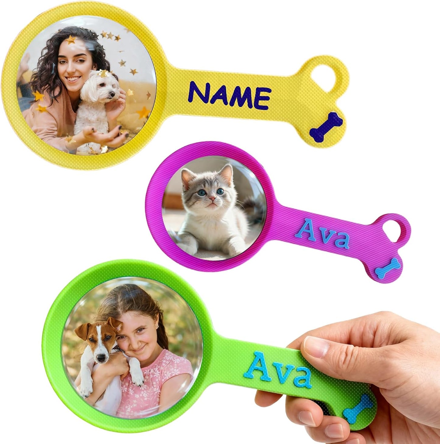 ubjva Personalized Dog Food Scoop Custom Cat Food Measuring Cup with Name Pet Accessories Gifts for Pet Lover
