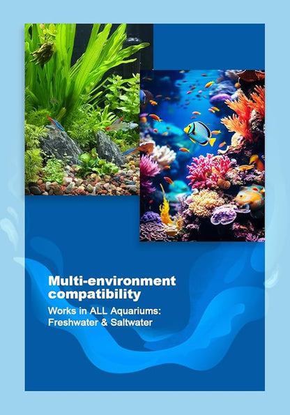 200W Aquarium Heater, Adjustable Thermostat Fish Tank Heater | Auto Shut-Off, Explosion-Proof for Fresh & Saltwater