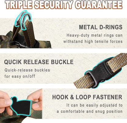 Dog Harness Step in Dog Vest Harness, Reflective Adjustable Puppy No Pull Harness Breathable Soft for Small and Medium Dogs Cats, Camo, S